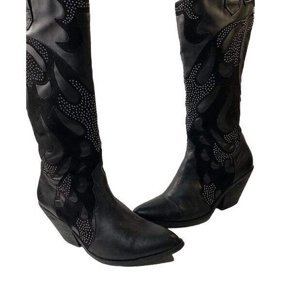 Carlos By Carlis Santana Axel Studded Western Boots 9.5 M $Retail $169 - Picture 4 of 11